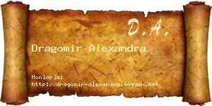 Dragomir Alexandra névjegykártya